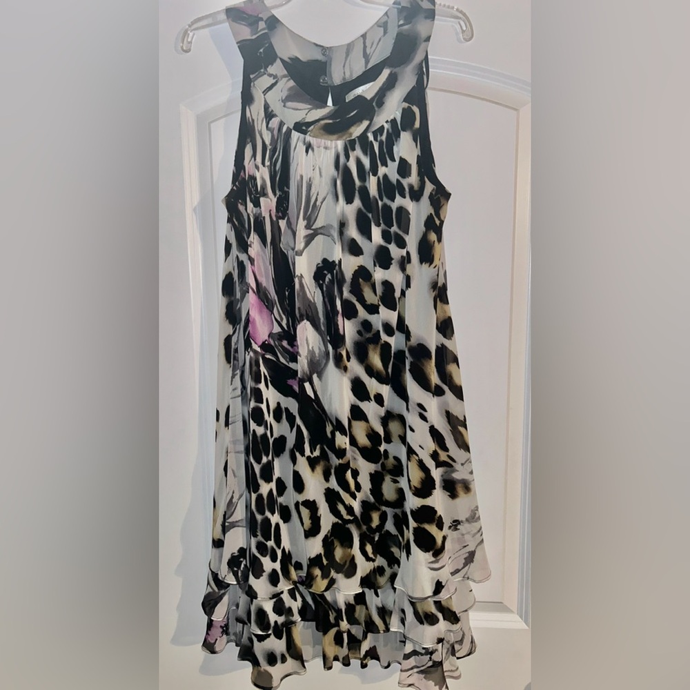 DressBarn Women’s Multi- Leopard Print Sleeveless Dress